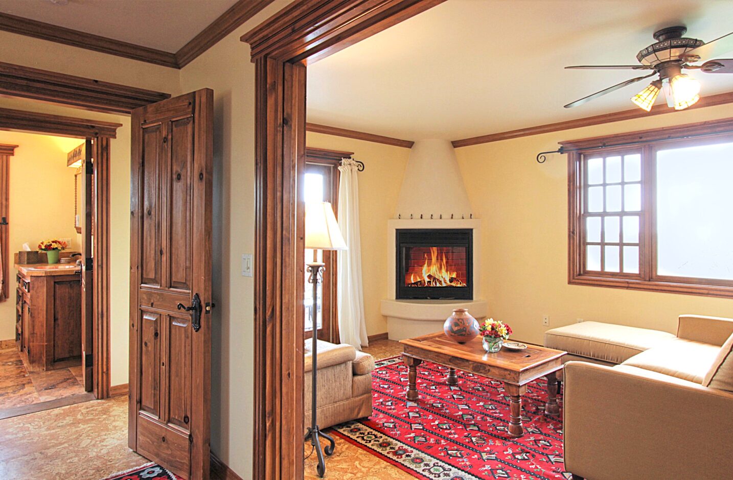 View of living room from hallway