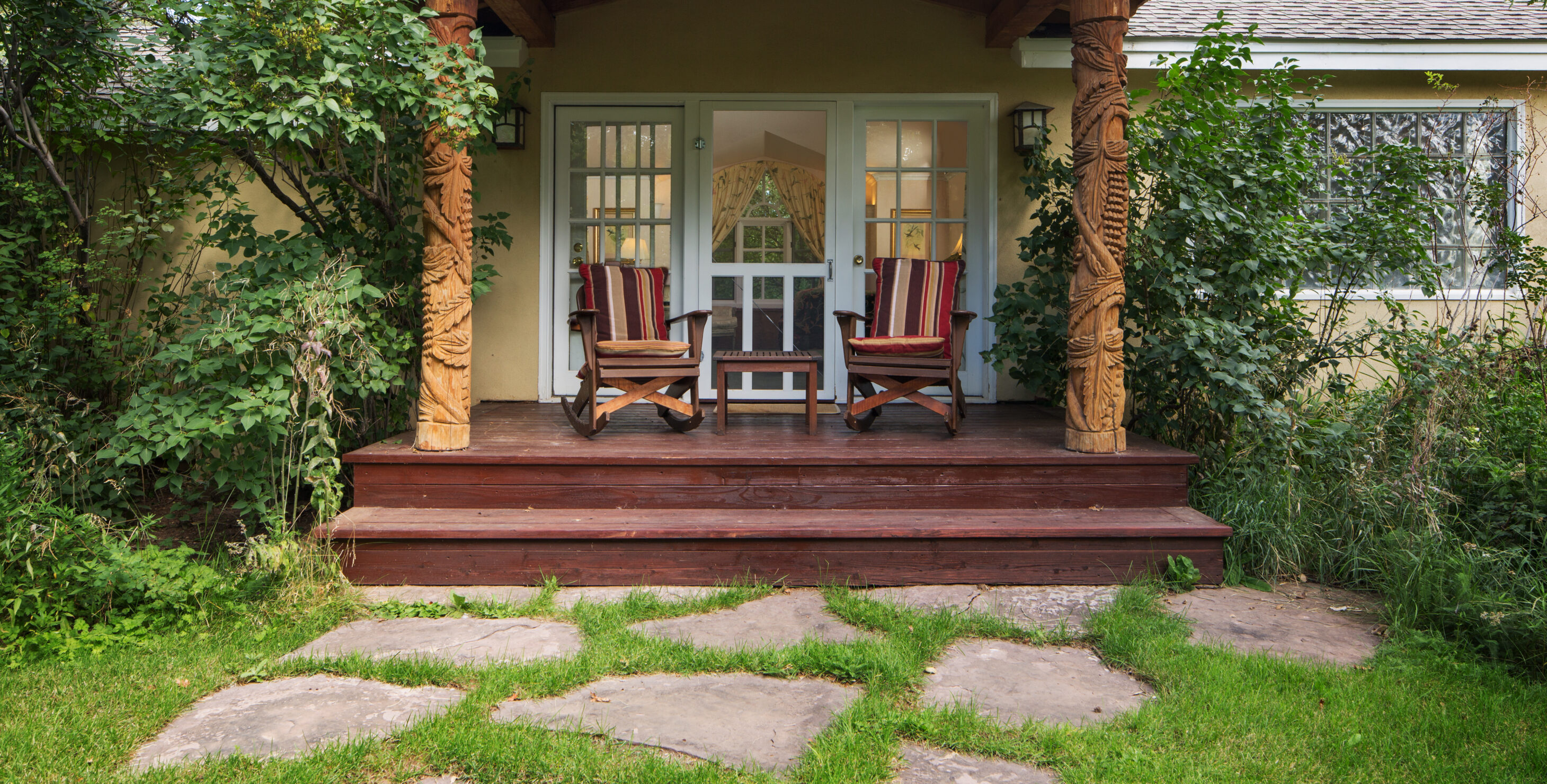 The Garden Room's private patio