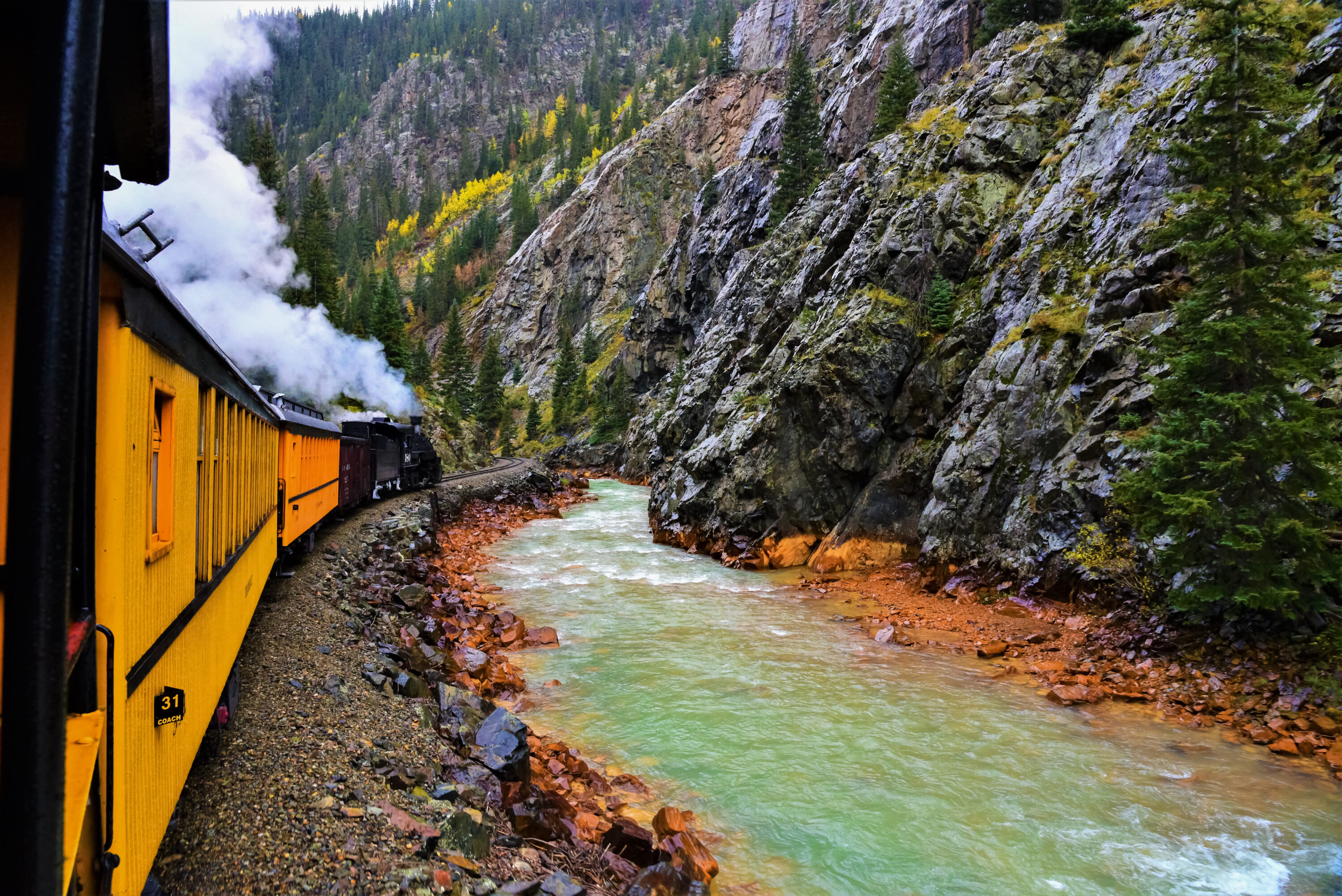The Durango Silverton Train is one of the most popular things to do in Durango CO